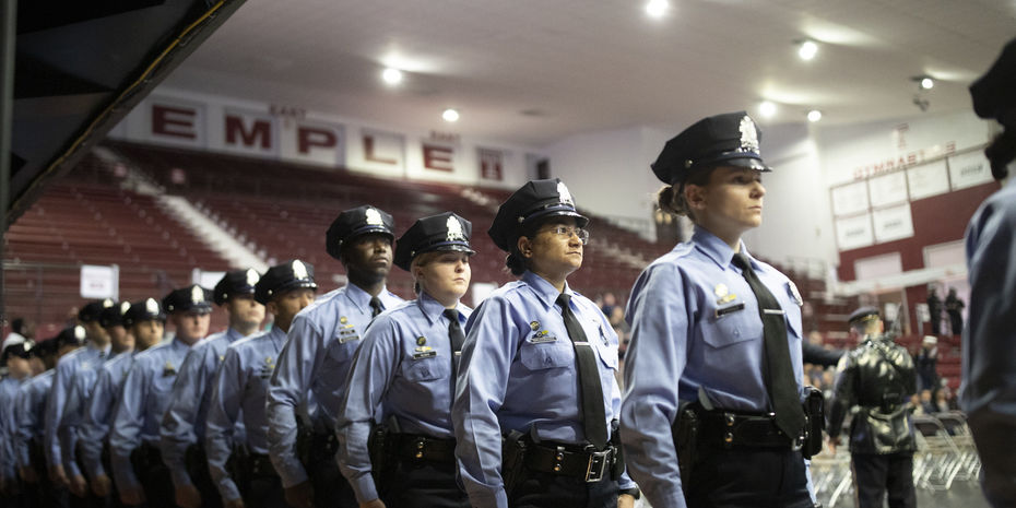 recent graduates of the Temple Police program.