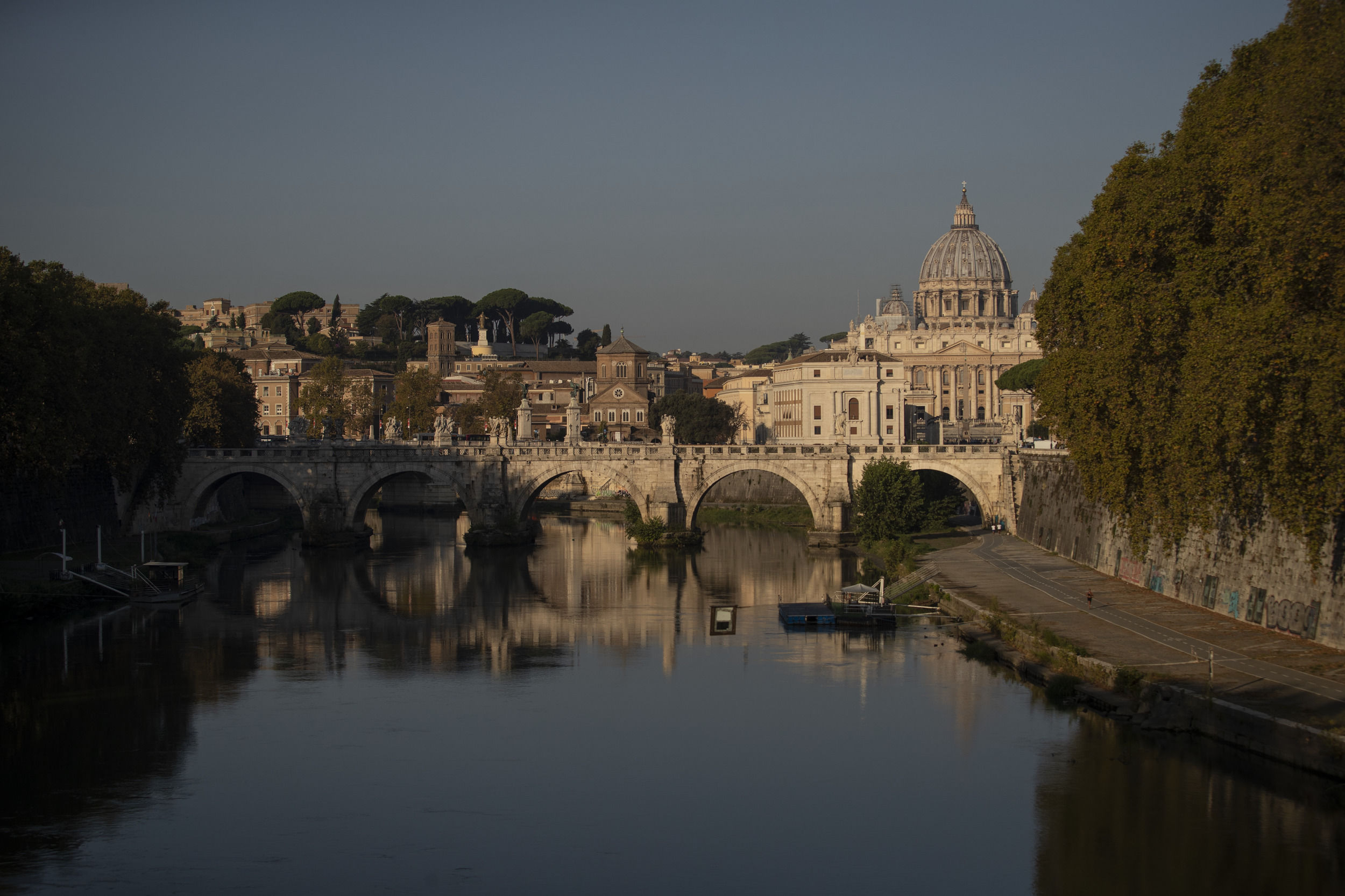 A shot of the Vatican.