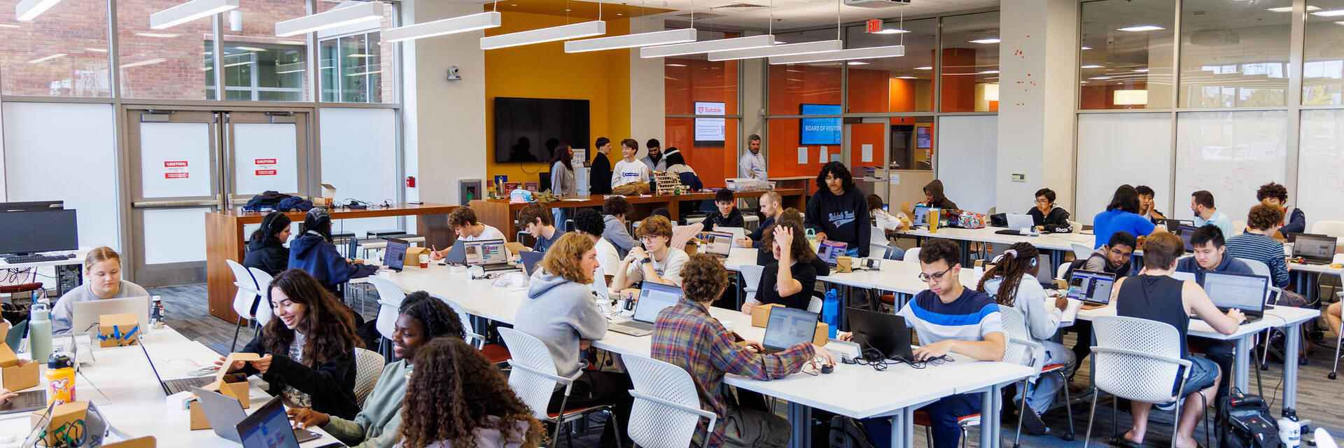 A classroom of engineering students