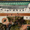 An aerial view of Temple's Main Campus.