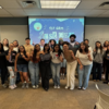 A group of students in First-Gen Honor smiling for a group photo
